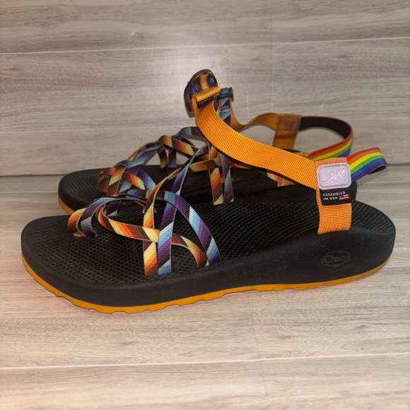 Chaco ZX/2 Rainbow Pride Strappy Hiking Sandals - Picture 5 of 7